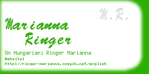 marianna ringer business card